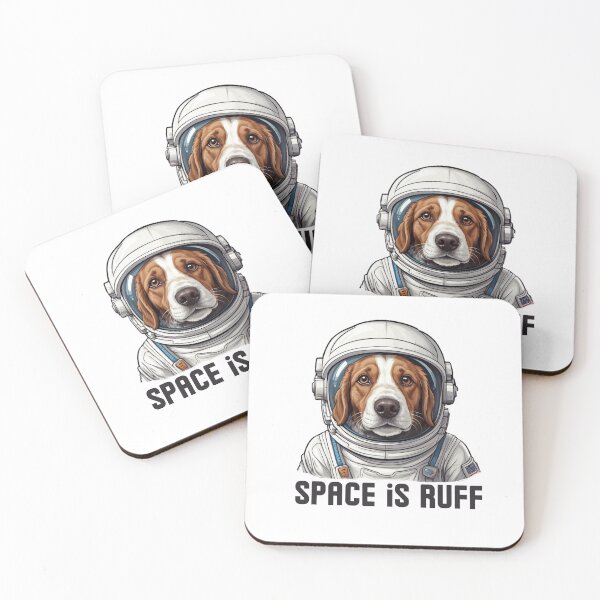 Item preview, space is ruff |funny space brittany spaniels designed and sold by MyLovelyDog.