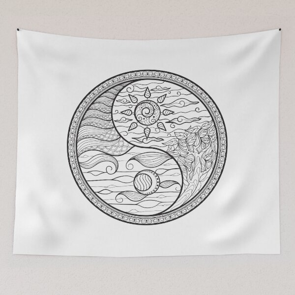 Item preview, yinyang sun designed and sold by itswallcraft.