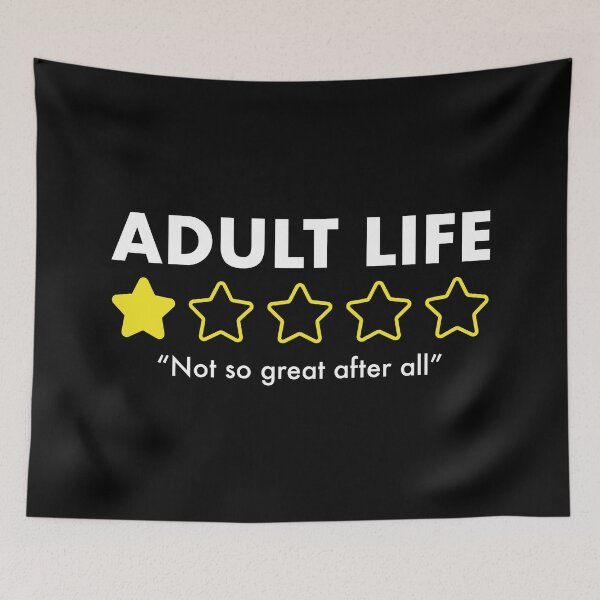 Item preview, Adult Life 1-Star Review designed and sold by damomonkey.