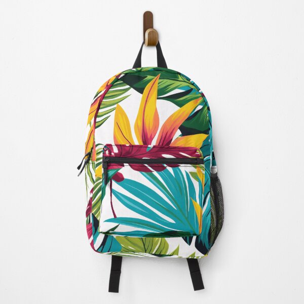 Aperçu de l'œuvre Feuilles exotiques, fond tropical coloré créée et vendue par PabloArt.