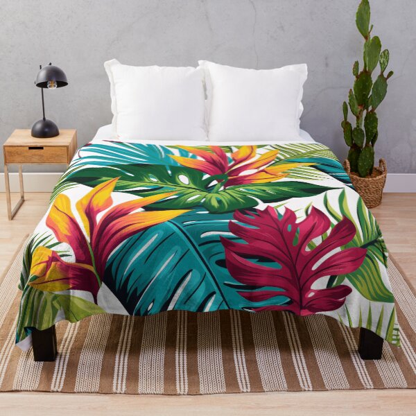 Item preview, Exotic leaves, colorful tropics background designed and sold by PabloArt.