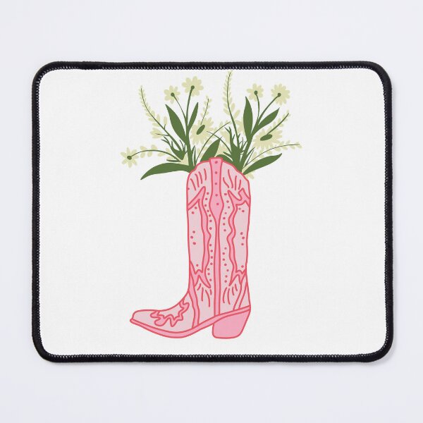 Item preview, Pink Cowboy Boot with Flowers designed and sold by Brianna McGill.