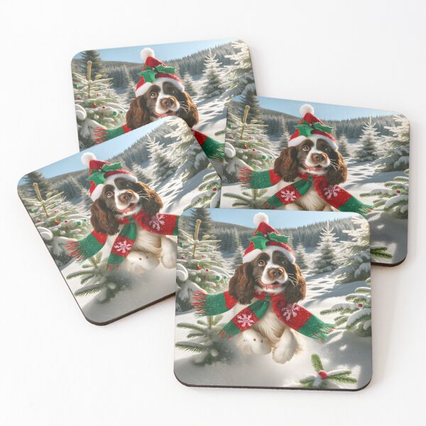 Item preview, Christmas Springer Spaniel designed and sold by Truck Stop One.