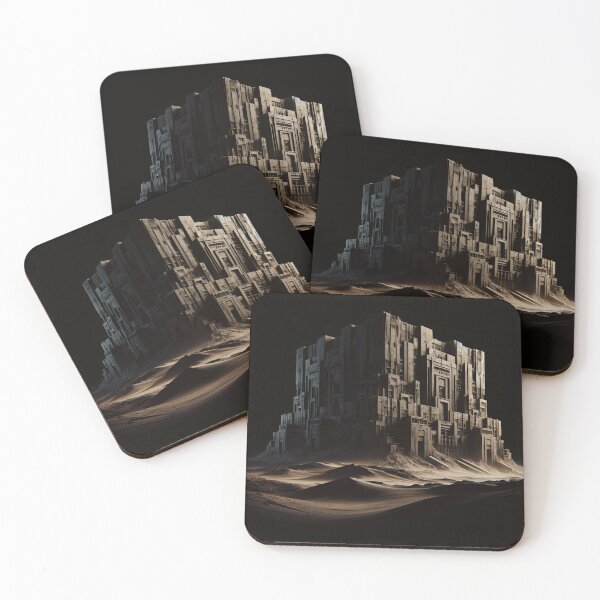 Item preview, Desert Fortress: Brooding Earthscape in Detailed Style designed and sold by ByDigitalDream.