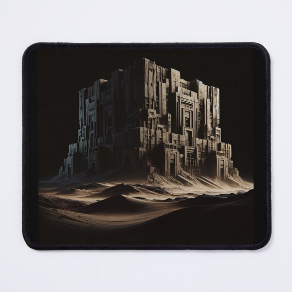 Item preview, Desert Fortress: Brooding Earthscape in Detailed Style designed and sold by ByDigitalDream.