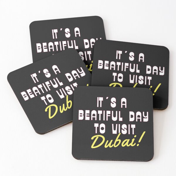 Item preview,  Dubai, United Arab Emirates. White text. Gift Ideas For The Travel Enthusiast. designed and sold by LindaLG.