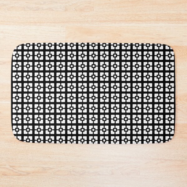 Item preview, Mid Century Block Pattern (black on white) designed and sold by Tree45.