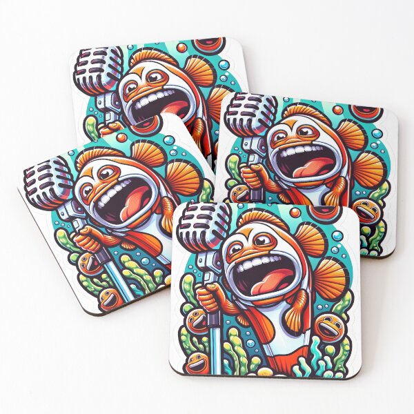 Item preview, Clownfish Karaoke Star Underwater  designed and sold by psychcyberpunk.