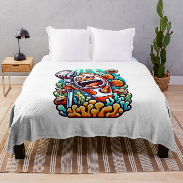 Item preview, Clownfish Karaoke Star Underwater  designed and sold by psychcyberpunk.