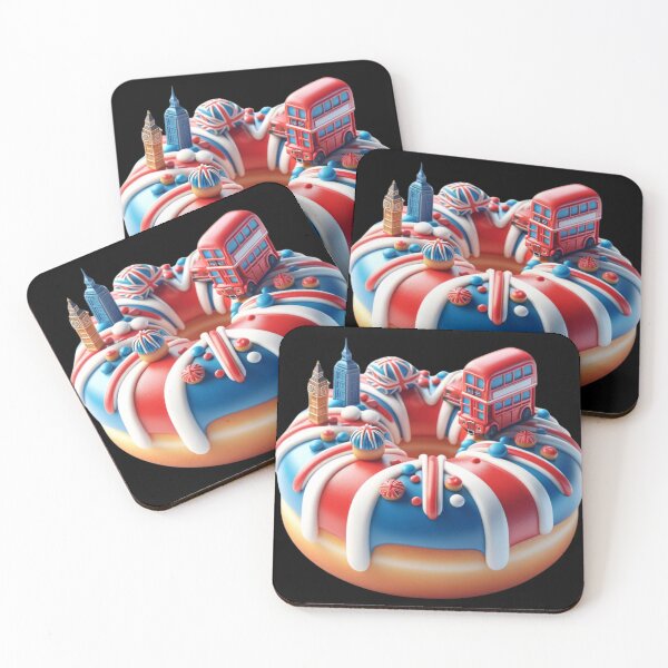 Item preview, Union Jack Delight: A Quintessentially British Donut designed and sold by eloski.