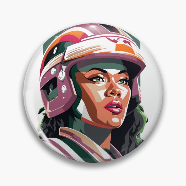 Item preview, Beautiful woman in helmet designed and sold by BubblyDelight.