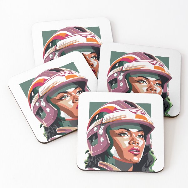 Item preview, Beautiful woman in helmet designed and sold by BubblyDelight.