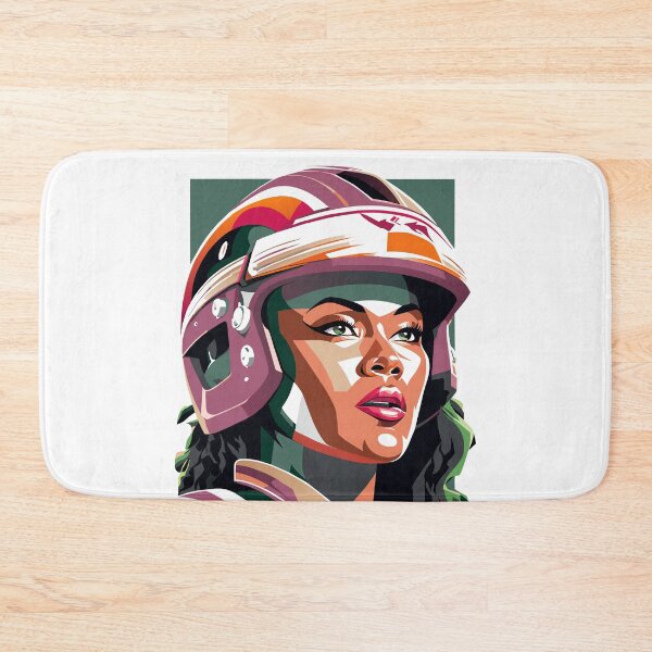 Item preview, Beautiful woman in helmet designed and sold by BubblyDelight.