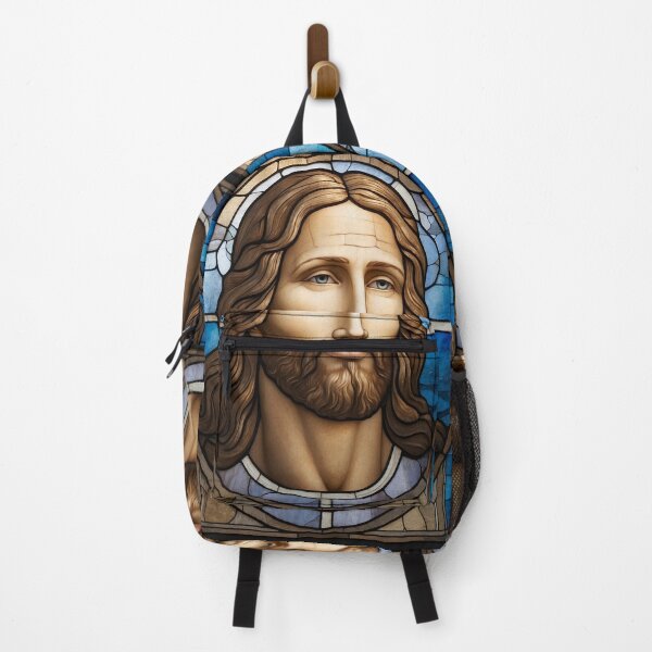 Item preview, Glorious Transfiguration: Stained Glass Baptism Art Featuring Jesus Christ designed and sold by HeavenArtStudio.