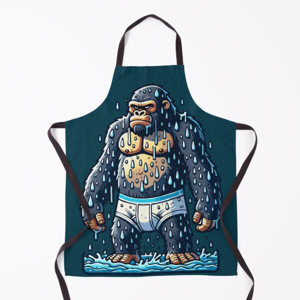 Item preview, Wet Grumpy Gorilla Monkey Wearing Underwear designed and sold by CarpeDiem96.