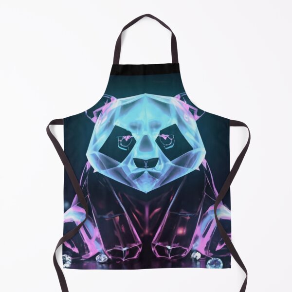 Item preview, Glass neon origami style Panda designed and sold by GenZ-Fashion.