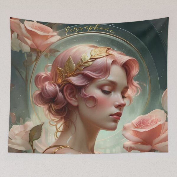 Item preview, Persephone Lore Olympus Goddess Greek Mythology Fanart designed and sold by TheLocoShop.