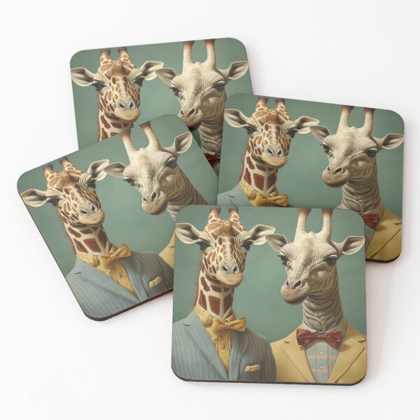 Item preview, Giraffes Wearing Suits designed and sold by whitecat23.