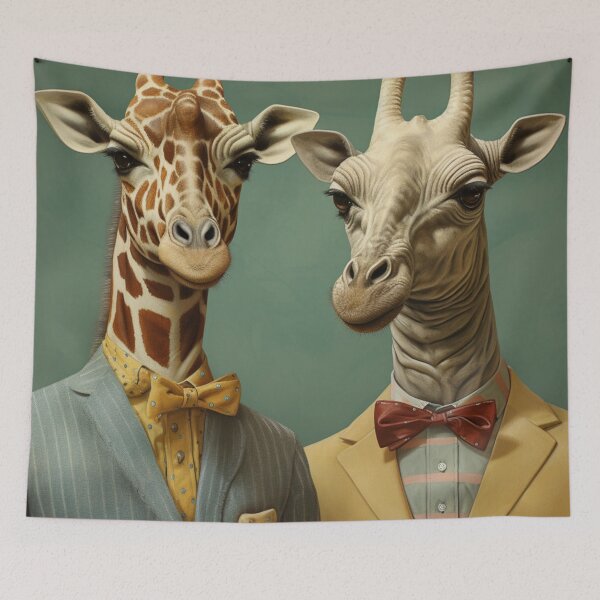 Item preview, Giraffes Wearing Suits designed and sold by whitecat23.