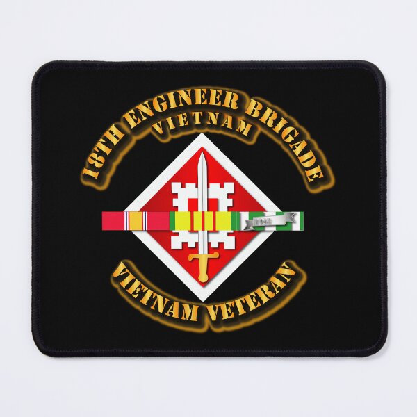 Item preview, Army - 18th Engineer Brigade w SVC Ribbons designed and sold by Military Insignia Products.