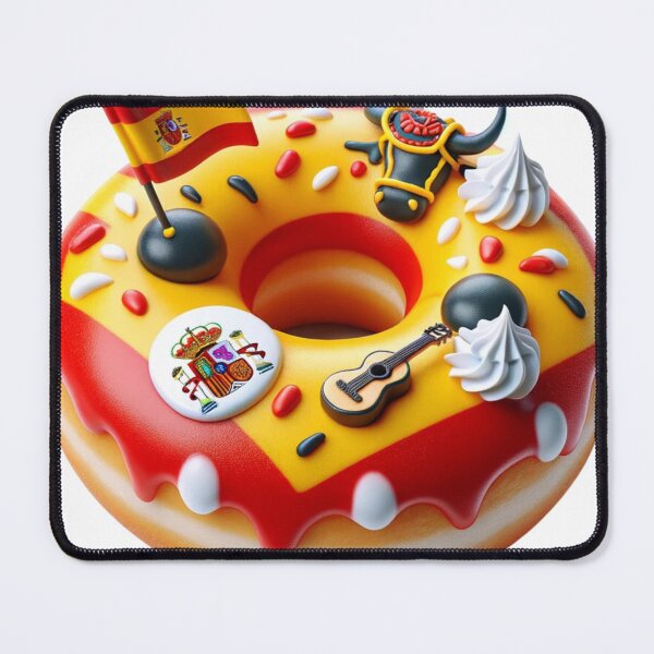 Item preview, Fiesta Flavour: Spanish Fiesta-Inspired Donut designed and sold by eloski.