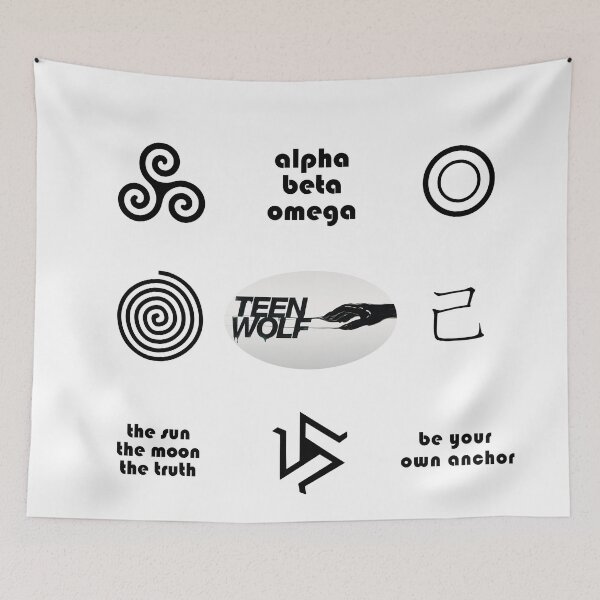 Item preview, teen wolf symbols designed and sold by Wolf1Queen.
