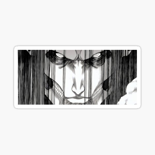 AOT Eren Jaeger Screams Sticker - Attack of Titan Sticker Download