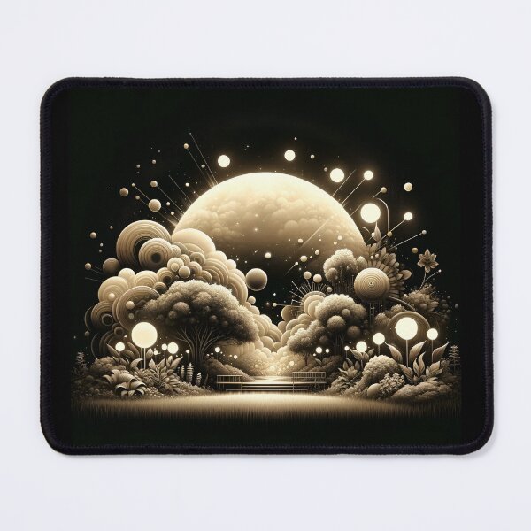 Item preview, Luminous Sepia Garden: Foreboding Space, Dadaist Elegance designed and sold by ByDigitalDream.