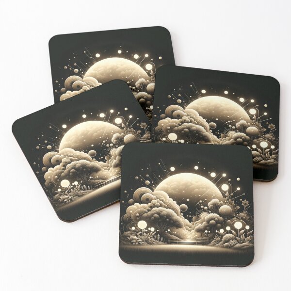 Item preview, Luminous Sepia Garden: Foreboding Space, Dadaist Elegance designed and sold by ByDigitalDream.