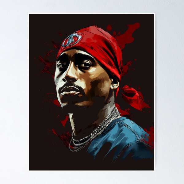 Tupac Urban Graffiti Hip-Hop Wall Art Rap Poster