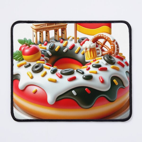 Item preview, Deutscher Genuss: Festive German Flag Donut designed and sold by eloski.