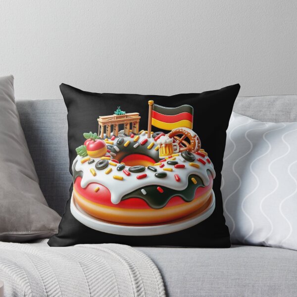 Item preview, Deutscher Genuss: Festive German Flag Donut designed and sold by eloski.