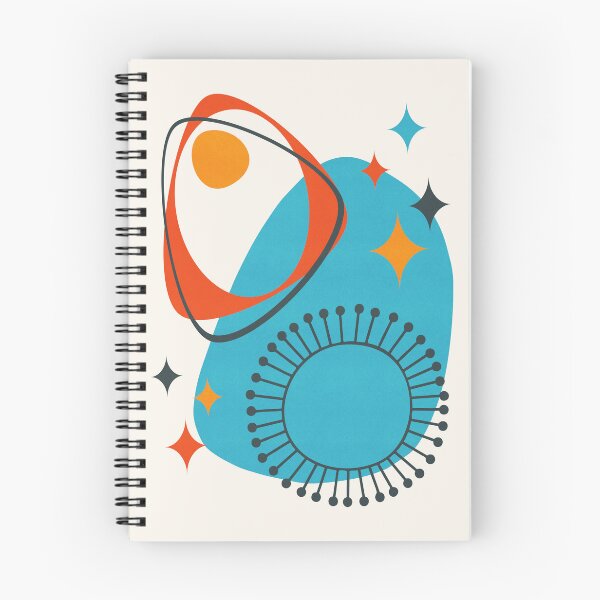 Item preview, Mid Century Modern Atomic Age 14 Blue, Red, Orange designed and sold by trdstudio.