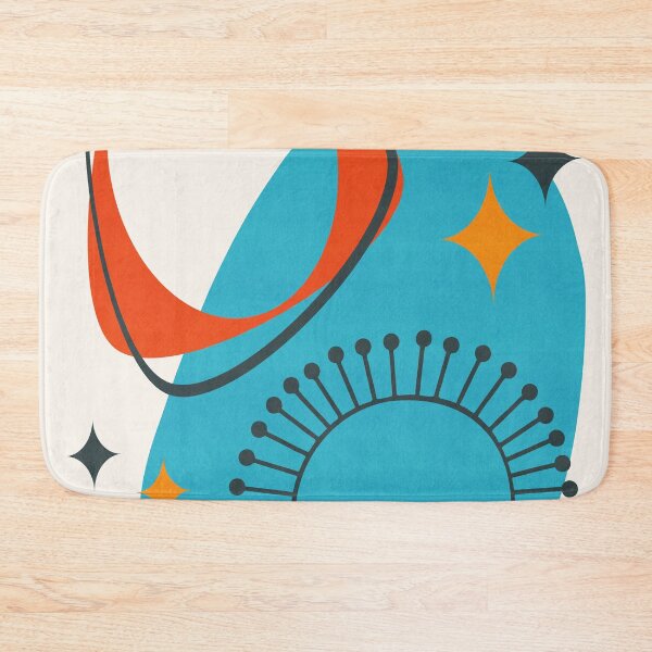 Item preview, Mid Century Modern Atomic Age 14 Blue, Red, Orange designed and sold by trdstudio.