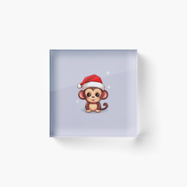 Item preview, Cheeky Chimpanzee: Holiday Hat Edition designed and sold by Doggplaza.