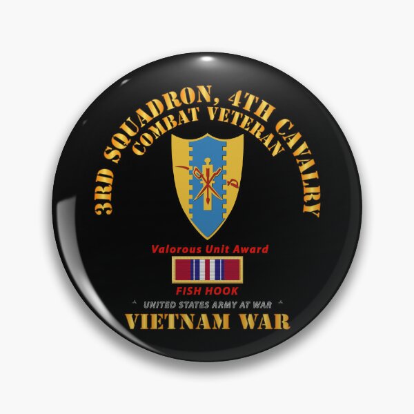 Item preview, Army - 3rd Squadron 4th Cav- Vietnam War w VUA - FISH HOOK designed and sold by Military Insignia Products.