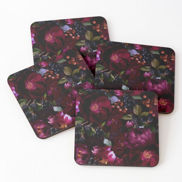 Item preview, Mystic Nostalgic Moody Night Florals Nightgarden designed and sold by UtArt.