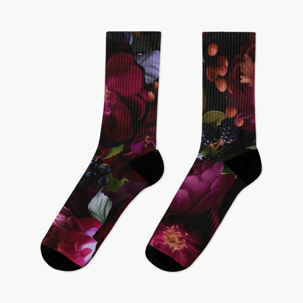 Item preview, Mystic Nostalgic Moody Night Florals Nightgarden designed and sold by UtArt.