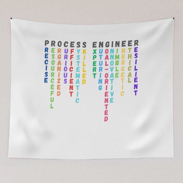 Item preview, Process Engineer Attributes Colorful Tribute Design designed and sold by PapaMikeCrafts.