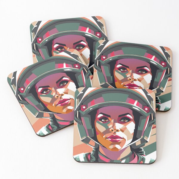 Item preview, Beautiful woman in helmet designed and sold by BubblyDelight.