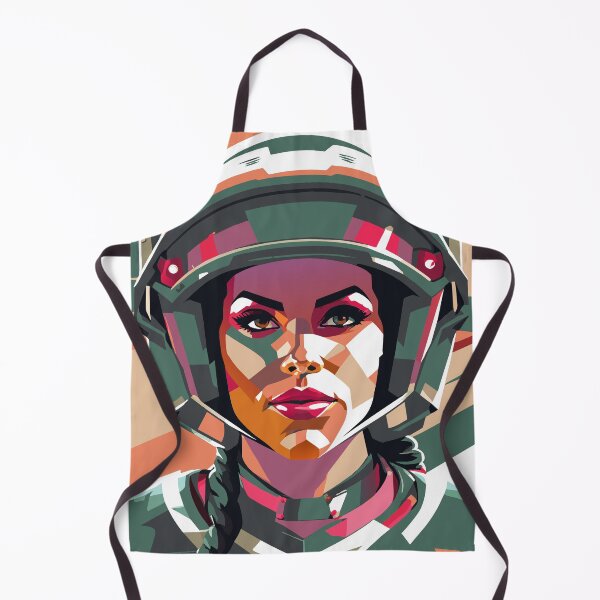 Item preview, Beautiful woman in helmet designed and sold by BubblyDelight.