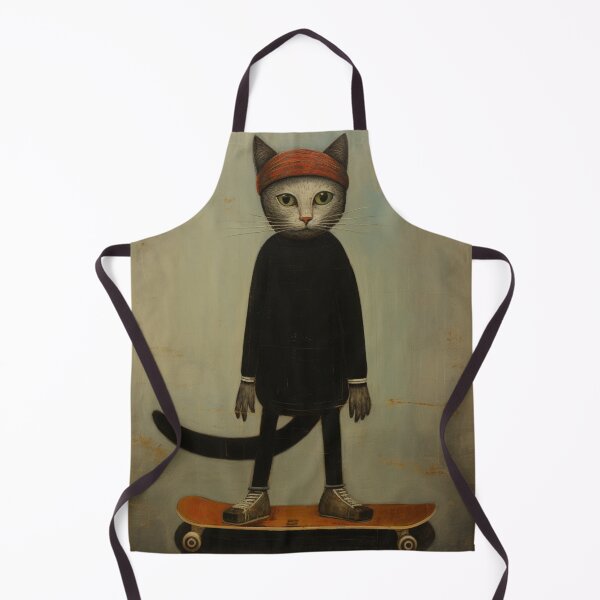 Item preview, Skateboarding Cat designed and sold by whitecat23.