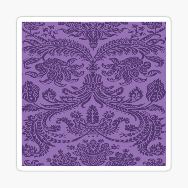 Item preview, Plum Purple on Lavender Royal Medieval Damask Scrolls designed and sold by JamieWetzel.