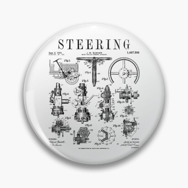 Item preview, Car Steering Wheel Auto Mechanic Cars Vintage Patent designed and sold by GrandeDuc.