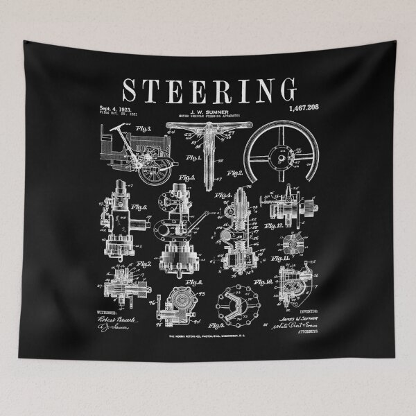 Item preview, Car Steering Wheel Auto Mechanic Cars Vintage Patent designed and sold by GrandeDuc.