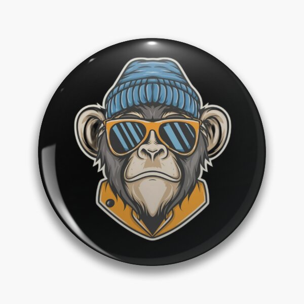Item preview,  hipster monkey designed and sold by Bercik123.