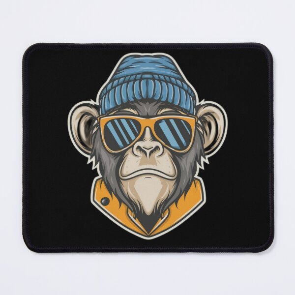 Item preview,  hipster monkey designed and sold by Bercik123.
