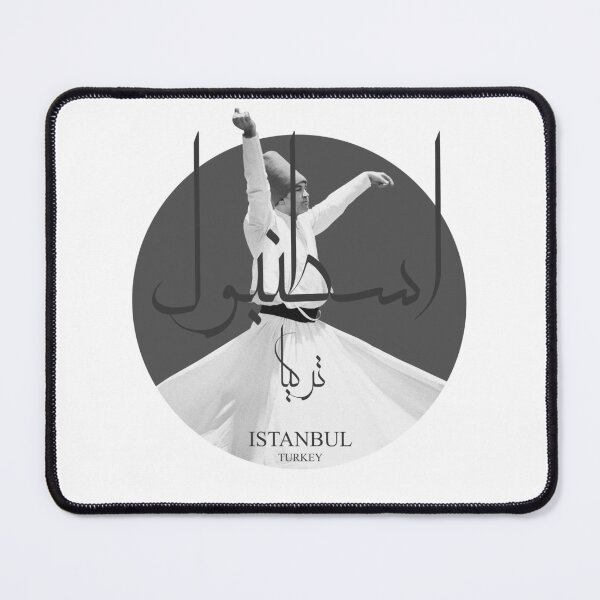 Item preview, istanbul turkey Whirling Dervishes sticker arabic writing black and white designed and sold by C1arity.