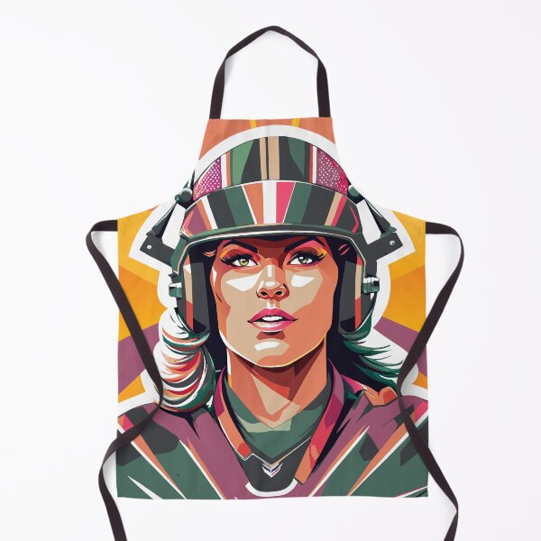 Item preview, Beautiful woman in helmet designed and sold by BubblyDelight.