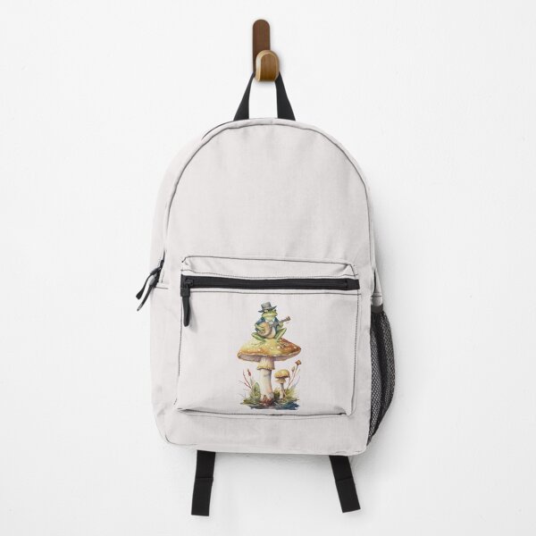 Item preview, Cottage Core Frog Playing Banjo On Toadstool designed and sold by LittleGnomad.